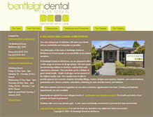 Tablet Screenshot of bentleighdental.com.au